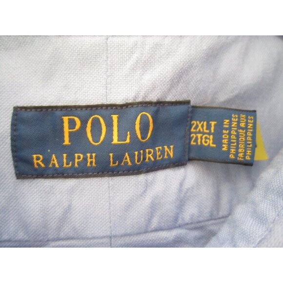 Men Polo Ralph Lauren Oxford Classic Fit Button Long Sleeve Shirt Sz 2XLT MT803 - Picture 2 of 10